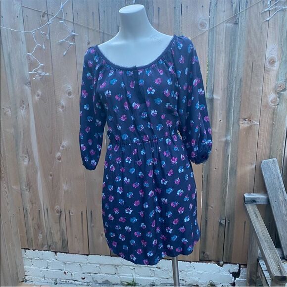 Rebecca Taylor silk blue mini dress size 0 - Picture 1 of 10